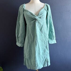 NWT ROXY Moonlight Babydoll Dress in Blue